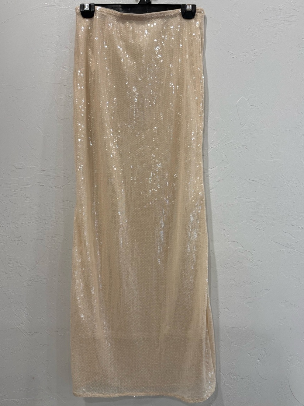 Missguided + Champagne Sequin Maxi Skirt